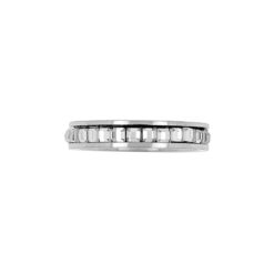 SET 12 ANILLOS DE ACERO - ARO CON PIEDRAS CUADRADO - Imagen 3