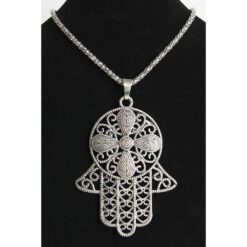 COLGANTE METAL CON CADENA MOD. 3 MANO - Imagen 3