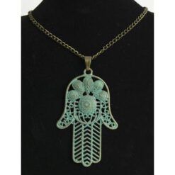 COLGANTE METAL CON CADENA MOD. 4 MANO - Imagen 3