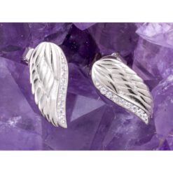 Pendientes Plata de Ley 925 ALAS ANGEL CIRCONITA REF. 490 - Imagen 3