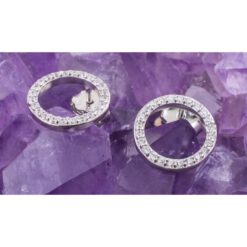 Pendientes Plata de Ley 925 RUEDA GR. CIRCONITAS REF. 490 - Imagen 3