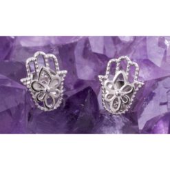 Pendientes Plata de Ley 925 MANO DE FATIMA REF. 390 - Imagen 3