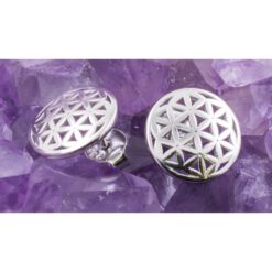 Pendientes Plata de Ley 925 FLOR DE LA VIDA REF. 390 - Imagen 3