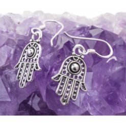 Pendientes Plata de Ley 925 MANO DE FATIMA REF. 390 - Imagen 3