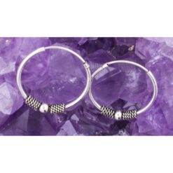 Argollas Plata de Ley 925 20 mm CELTA REF. 290 - Imagen 3