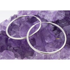 Pendientes Plata de Ley 925 ARGOLLA LISO REF. 690 - Imagen 3