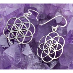 Pendientes Plata de Ley 925 FLOR DE LA VIDA REF. 590 - Imagen 3