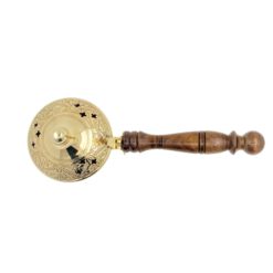 Alternative view of QUEMADOR METAL DORADO MANGO MADERA CB-0114