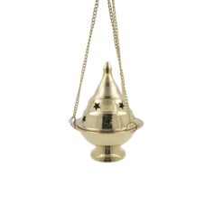 QUEMADOR DORADO CON CADENA LISO CB-0154 - Imagen 3
