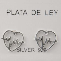 Pendientes Plata de Ley 925 CORAZON ELECTRO REF 200 - Imagen 5