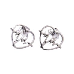 Pendientes Plata de Ley 925 CORAZON ELECTRO REF 200 - Imagen 3