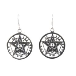 Pendientes Plata de Ley 925 TETRAGRAMATON REF 1290 - Imagen 4