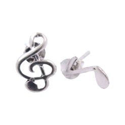 Pendientes Plata de Ley 925 NOTAS MUSICALES REF 200 - Imagen 4