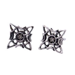Pendientes Plata de Ley 925 NUDO DE BRUJA FASE LUNAS REF 290 - Imagen 4