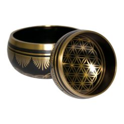 CUENCO TIBETANO BRONCE FLOR DE LA VIDA GRANDE REF 3390 - Imagen 7