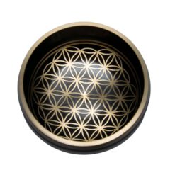 CUENCO TIBETANO BRONCE FLOR DE LA VIDA GRANDE REF 3390 - Imagen 3