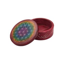 Caja 3" Piedra Rojo Flor de la Vida REF 290 - Mod 01 - Imagen 3