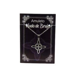 Colgante Nudo de Brujas en Acero Plateado con Circonita Blanca - REF 290 Mod 19 - Imagen 4