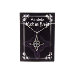 Colgante Nudo de Brujas en Acero Plateado con Circonita Malva - REF 290 Mod 22 - Imagen 4
