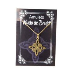Colgante Acero Nudo de Bruja - Dorado REF 290 Mod. 03 - Imagen 4