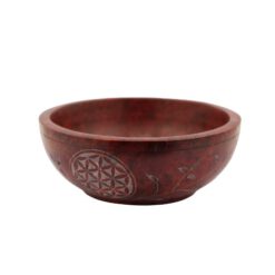 Cuenco 5" Piedra Rojo Flor de la Vida REF 690 - Mod 02 - Imagen 3
