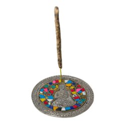 QUEMADOR INCIENSO METAL LABRADO BUDA 9,5 CM DIÁMETRO - MULTICOLOR - Imagen 4