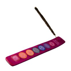 Quemador incienso tablilla madera 7 chakras - REF 065 MOD. 06 FUCSIA - Imagen 4