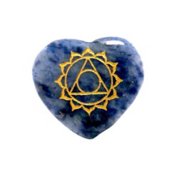 SET CORAZON MINERAL 7 CHAKRAS GRABADO REF 890 - Imagen 13