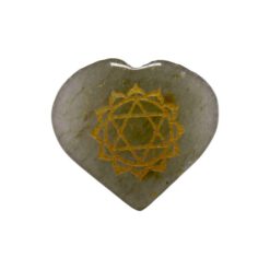 SET CORAZON MINERAL 7 CHAKRAS GRABADO REF 890 - Imagen 9