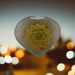 SET CORAZON MINERAL 7 CHAKRAS GRABADO REF 890 - Imagen 10