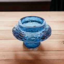 Portavela cristal doble diseño azul - Imagen 4