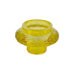 Portavela cristal doble diseño amarillo - Imagen 3