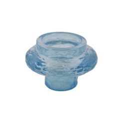 Portavela cristal doble diseño celeste - Imagen 3
