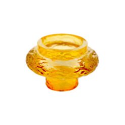 Portavela cristal doble diseño naranja - Imagen 3