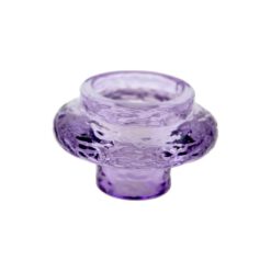 Portavela cristal doble diseño violeta - Imagen 3