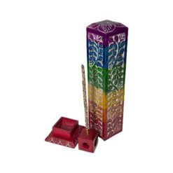 Torre incienso PIEDRA10,5" 7chakrasmulticolor 9903 - Imagen 4