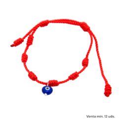 Pulsera 7 nudos roja Ojo Turco E5797-3