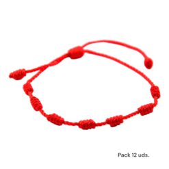 Pulsera 7 nudos roja Pack REF  E5797-1