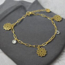 Pulsera Acero Dorado MANDALA REF 4