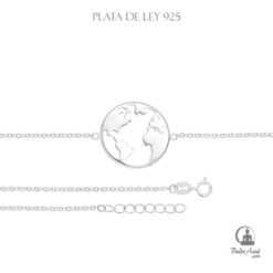 Pulsera Plata de Ley 925 MUNDO PLANETA 560