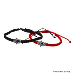 Pulsera Tejida Mano Fátima OjoTurco Acero E5797-11