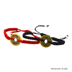 Pulsera Tejida Moneda Cobre Feng Shui E5797-14