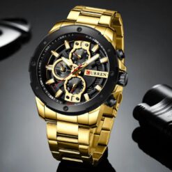 RELOJ CURREN HOMBRE M8336 DORADO - Imagen 5
