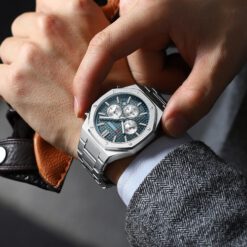 RELOJ CURREN HOMBRE M8440 VERDEAZULADO-PLATEADO - Imagen 3