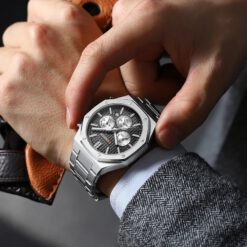 RELOJ CURREN HOMBRE M8440 NEGRO-PLATEADO - Imagen 3