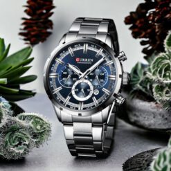 RELOJ CURREN HOMBRE M8355 AZUL-PLATEADO - Imagen 3