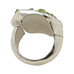 Anillo Zamak con OLIVINA Tres Rombos REF 7 - Imagen 3