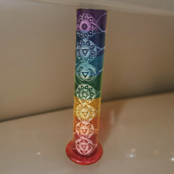 Torre incienso PIEDRA10,5" 7 chakras colores 9902A - Imagen 3