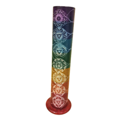 Torre incienso PIEDRA10,5" 7 chakras colores 9902A - Imagen 4