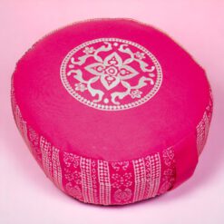 Cojín Zafú Meditación estampado ROSA FUERTE ZNP022